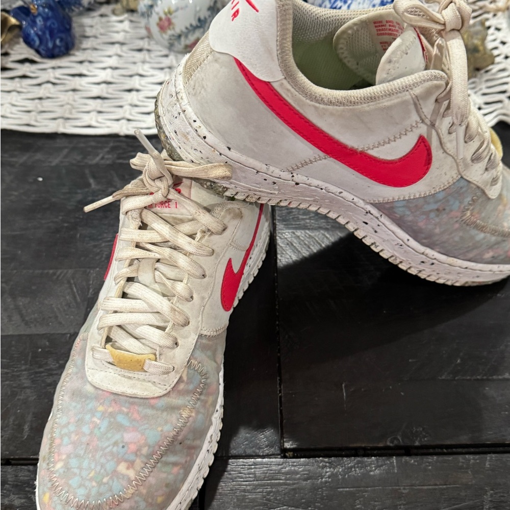 Nike Size 8.5 Air Force 1 Craters - Recycled style!